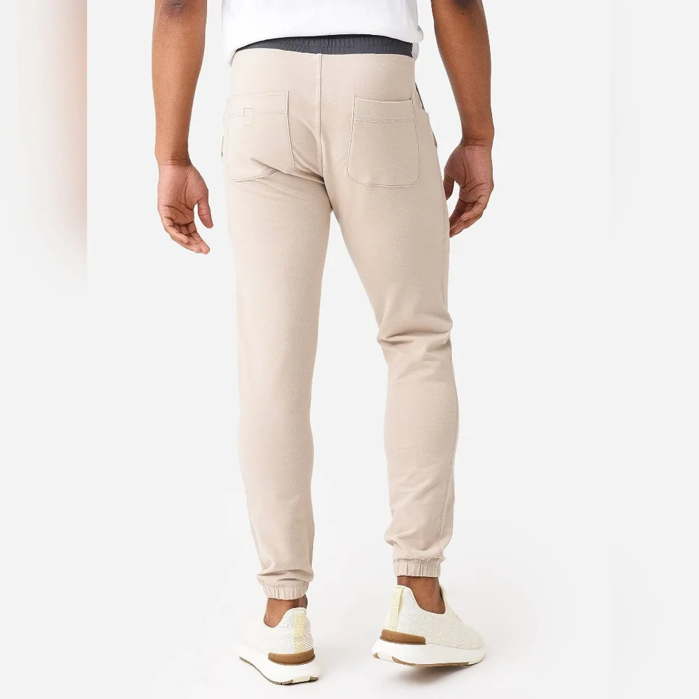 Vuori Performance Jogger Ecru Heather - Picture 2 of 12
